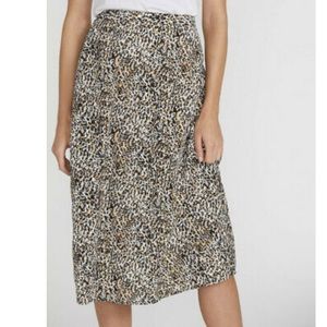 Volcom High Waisted I’m a Leo Leopard Print Midi Skirt Medium